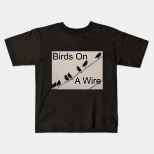 Birds on a Wire Kids T-Shirt